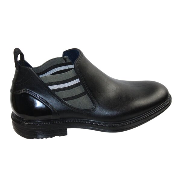 Solo Wolf Two Tone Black Gray Water Resistant Ankle Rain Shoe, Size 7 - Picture 6 of 9